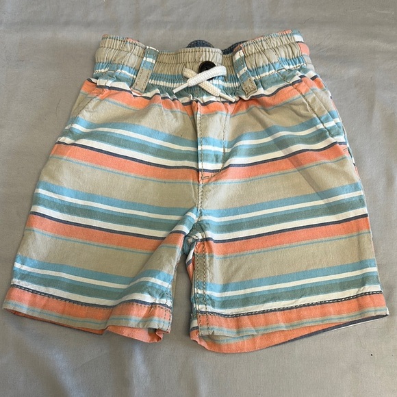 OshKosh B'gosh Tan and Blue Summer Shorts - Picture 1 of 3